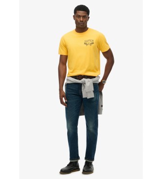 Superdry T-shirt Lo Fi Outdoors Chest amarela