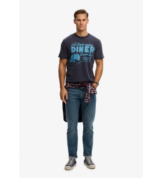 Superdry Lokales Business-T-Shirt navy