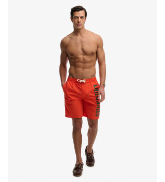 Superdry Swimwear Logo 19 orange