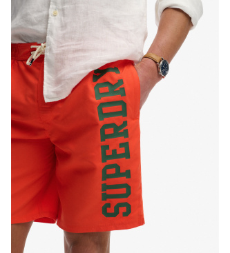 Superdry Swimwear Logo 19 orange