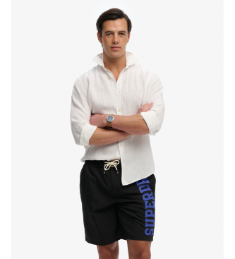 Superdry Swimwear Logo 19 black