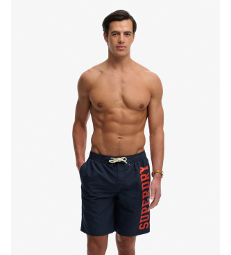 Superdry Logo 19 Navy Boardshort badshorts