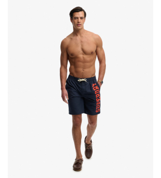 Superdry Logo 19 Navy Boardshort badshorts