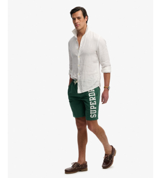 Superdry Logo 19 Boardshort gr�n