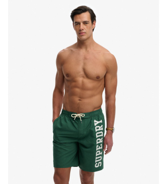 Superdry Logo 19 Boardshort gr�n
