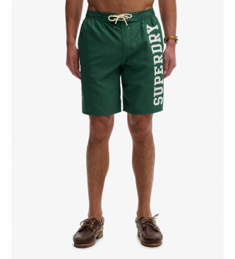 Superdry Logo 19 Boardshort gr�n