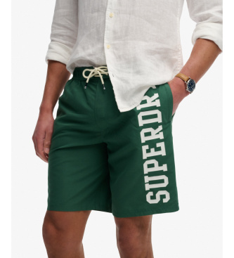 Superdry Logo 19 Boardshort gr�n