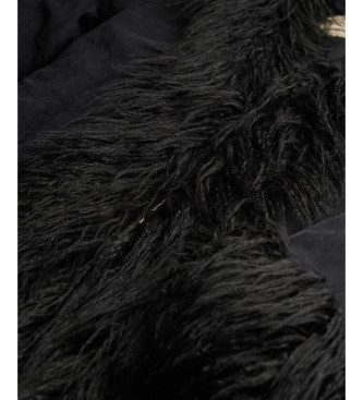 Superdry Abrigo Afghan negro