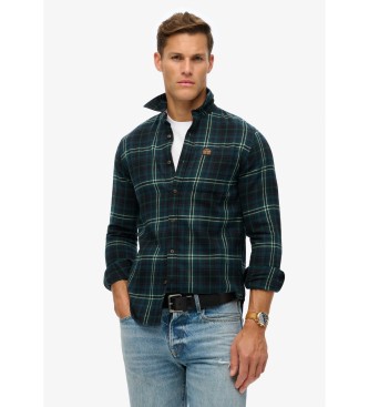 Superdry Lumberjack marinbl skjorta