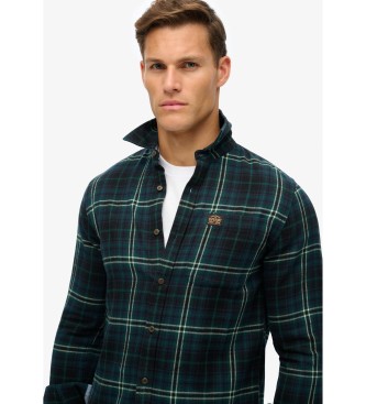 Superdry Lumberjack marinbl skjorta