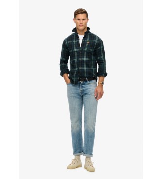 Superdry Lumberjack marinbl skjorta