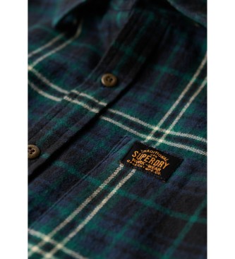 Superdry Lumberjack marinbl skjorta