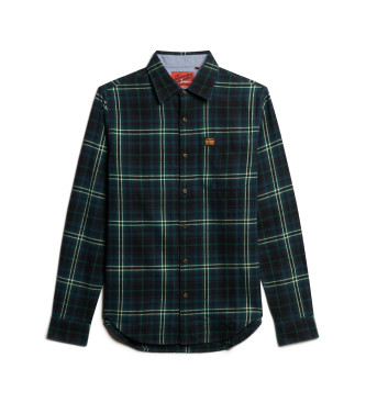 Superdry Lumberjack marinbl skjorta