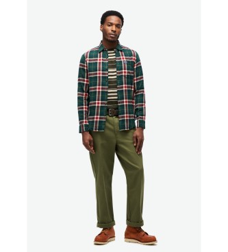 Superdry Chemise verte de bcheron