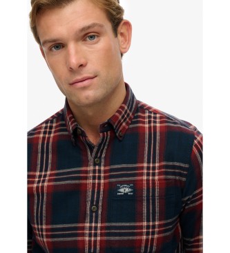 Superdry Camisa Lumberjack azul-marinho