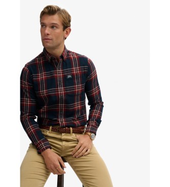 Superdry Camisa Lumberjack azul-marinho