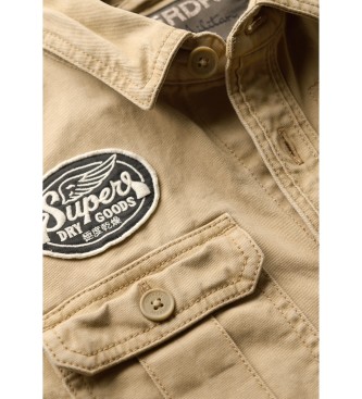 Superdry Camisa escoteira bege