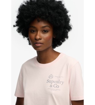 Superdry Luxe pink t-shirt