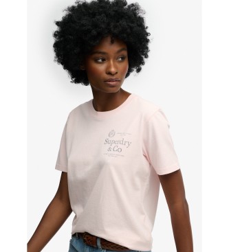 Superdry Luxe pink t-shirt