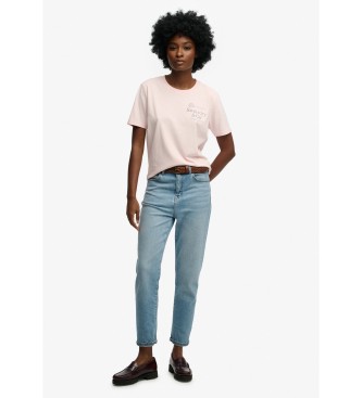 Superdry Luxe pink t-shirt
