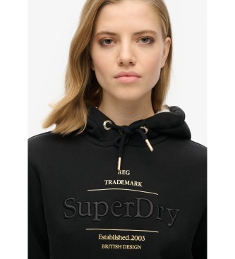 Superdry Sweatshirt Luxe Metallic noir