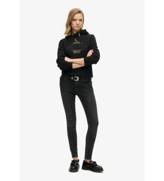 Superdry Sweatshirt Luxe Metallic noir