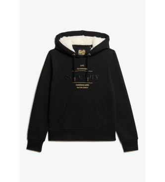 Superdry Sweatshirt Luxe Metallic noir