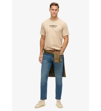 Superdry Luxury Sport ls t-shirt beige