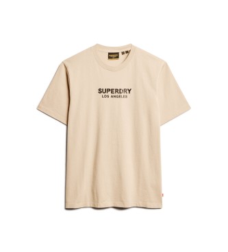 Superdry T-shirt ample Luxury Sport beige