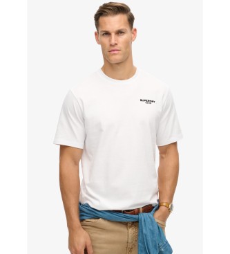 Superdry T-shirt ampia bianca Luxury Sport