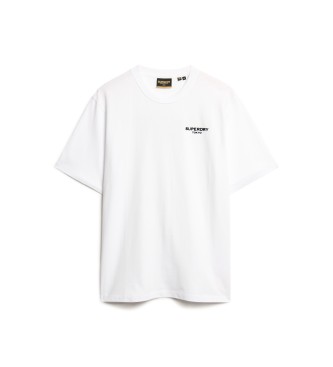 Superdry Luxury Sport lockeres T-shirt wei