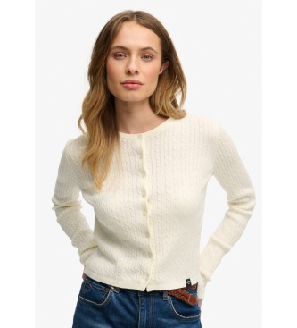 Superdry Strickjacke Essential off-white