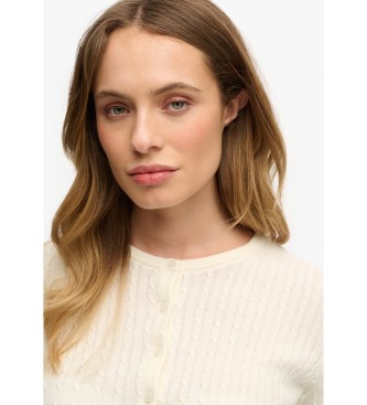 Superdry Strickjacke Essential off-white