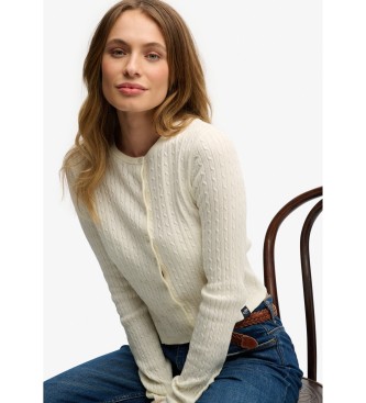 Superdry Strickjacke Essential off-white
