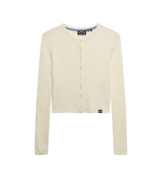 Superdry Strickjacke Essential off-white