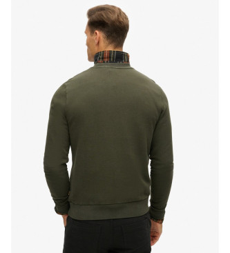 Superdry Sudadera con cuello redondo Machined Goods Workwear verde