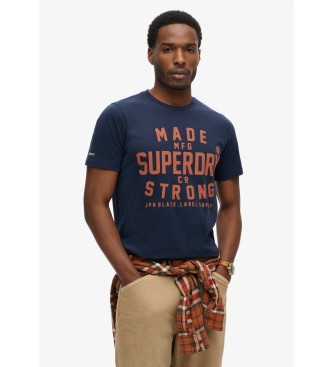 Superdry Machined Goods Workwear marinbl T-shirt