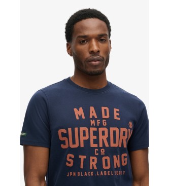Superdry Machined Goods Workwear marinbl T-shirt