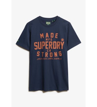 Superdry Machined Goods Workwear marinbl T-shirt