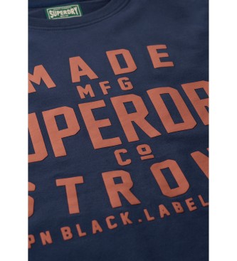 Superdry Machined Goods Workwear marinbl T-shirt