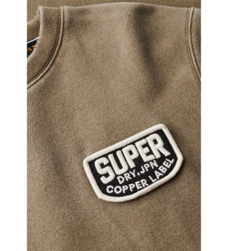 Superdry Sudadera Mechanic verde