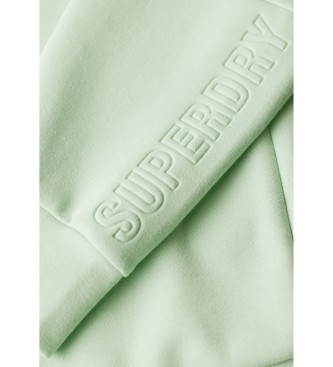 Superdry Sport Tech sweatshirt med dragkedja och avslappnad passform grn