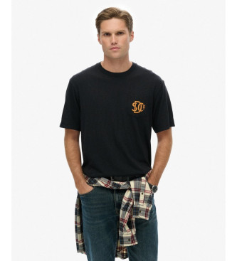 Superdry T-shirt grfica Merchant preta