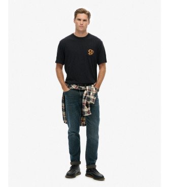 Superdry T-shirt grfica Merchant preta