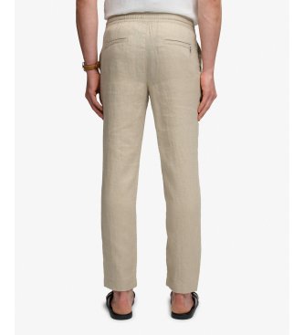 Superdry Merchant Linen Pant bukser beige
