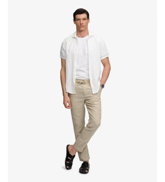 Superdry Merchant Linen Pant bukser beige