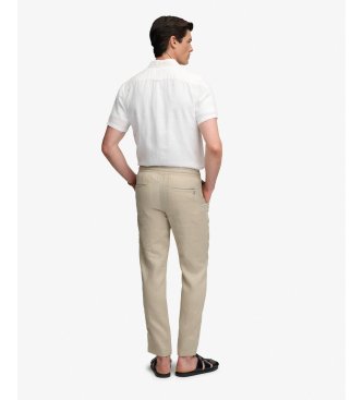 Superdry Merchant Linen Pant bukser beige