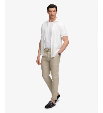 Superdry Merchant Linen Pant bukser beige