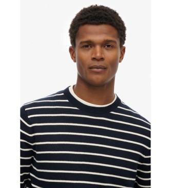 Superdry Merchant Breton marinebl� tr�je