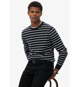 Superdry Merchant Breton marinebl� tr�je